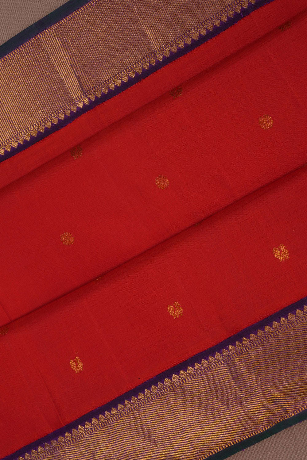 Image of Kanchipuram Red Saree